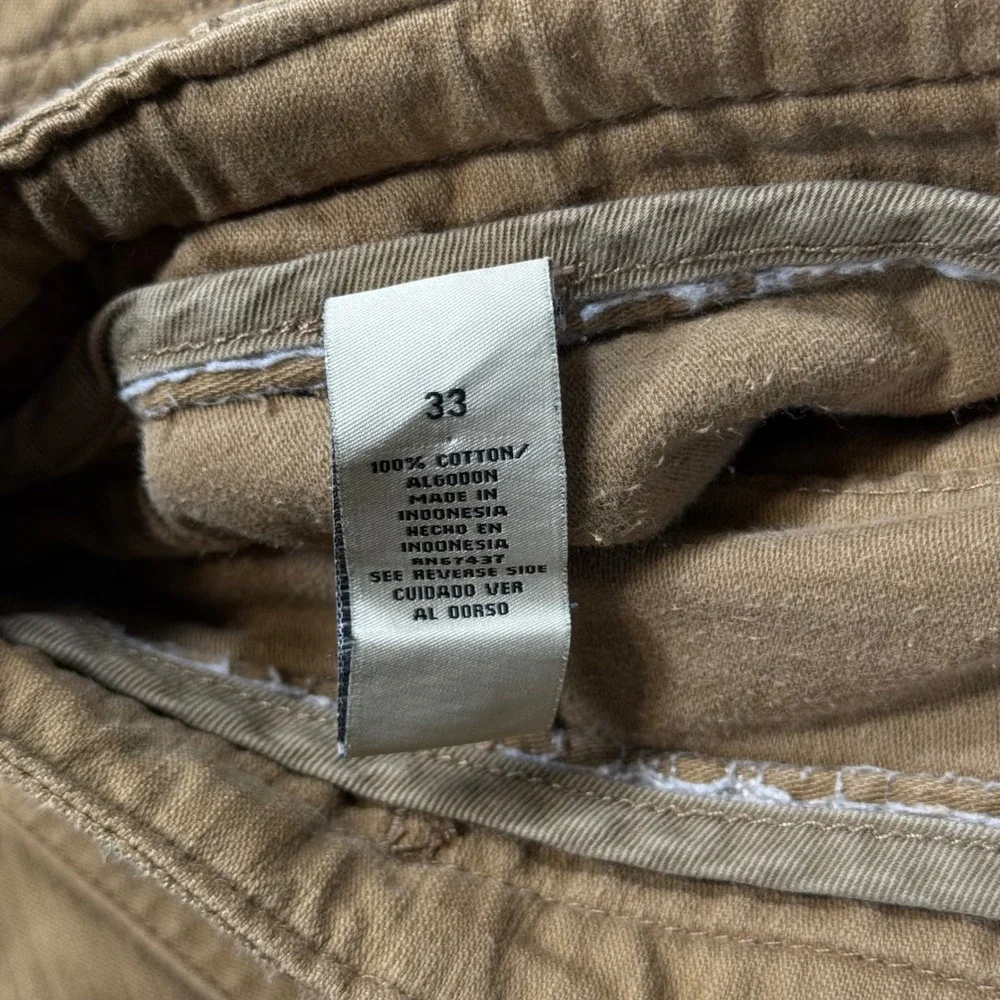 Polo Jeans Co Ralph Lauren Military Surplus Shorts 34 Tan Cargo Y2K Mens Vintage
